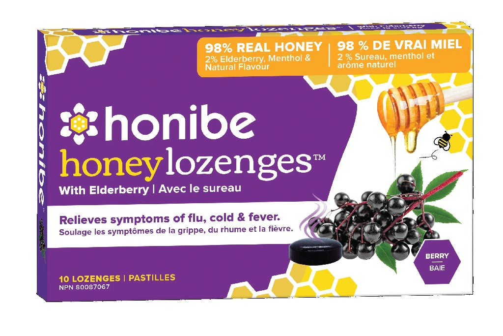 Honibe Honey Lozenges - Elderberry