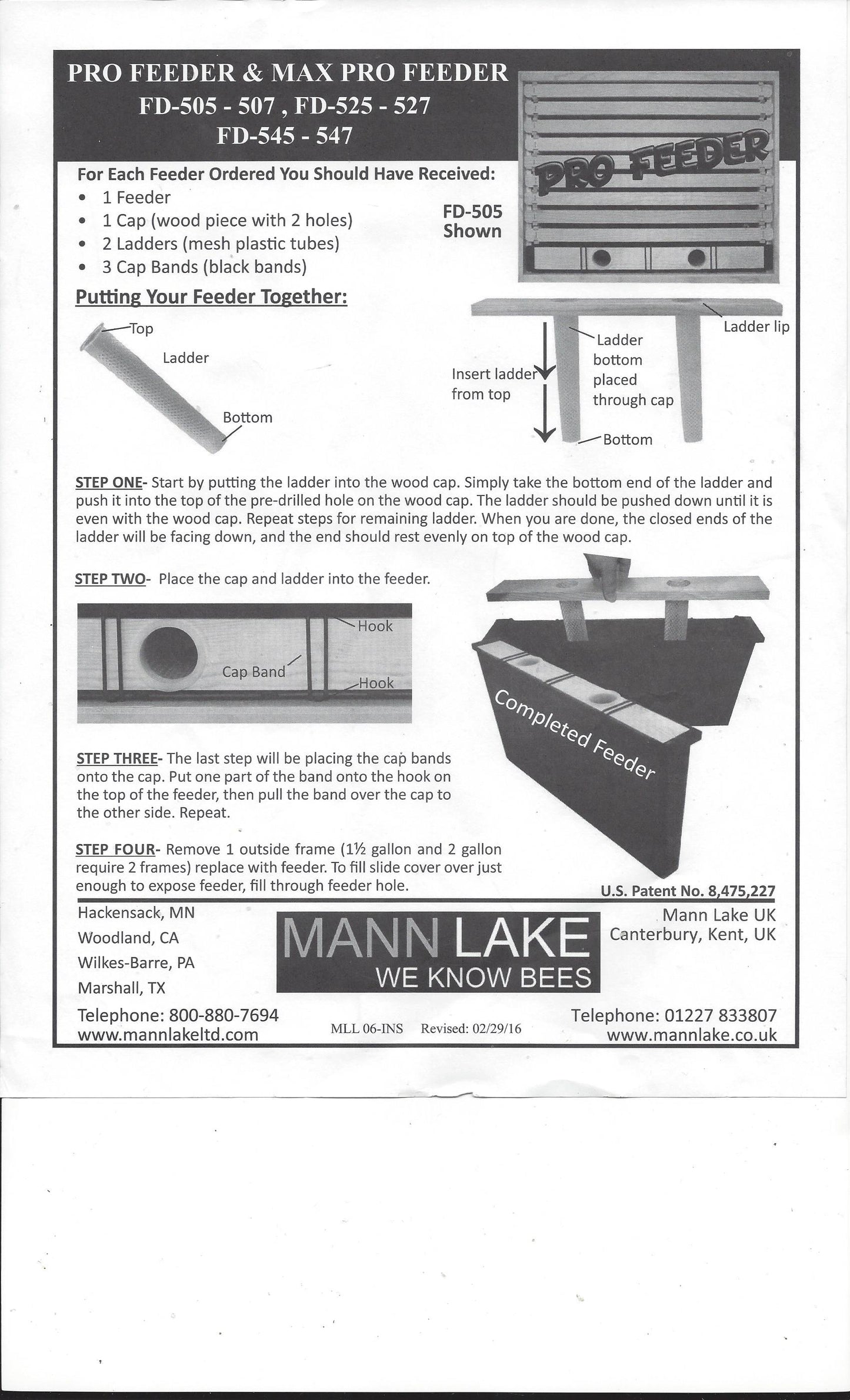 Medium Cap and Ladder Feeder