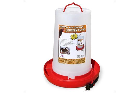 3 Gallon Heated Poultry Fount